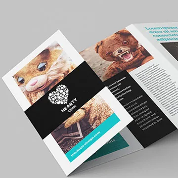 Hearty Clinic tri-fold brochure