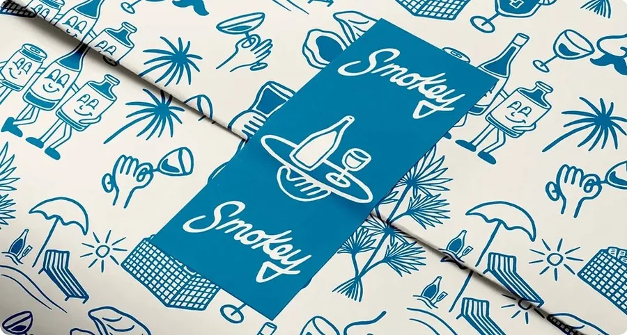 Smokey brand pattern design