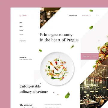 Fine dining restaurant website