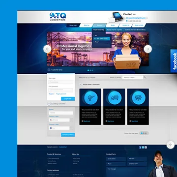 Logistics company website
